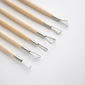 Miniatyrbillede 5 af 5: 6 stk. ler værktøjssæt 20 cm keramisk udskærings ler plastik træpæl flad skærer