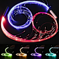 Miniatyrbillede 3 af 5: Multi Farve LED Fiber Optisk Pisk Halloween Fest Danse Pisk LED Lys