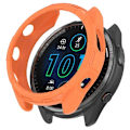 Pikkukuva 2 / 2: Kova PC-kellokotelo Garmin Forerunner 965 -kellolle, suojakehys HD-karkaistulla lasikalvolla, oranssi