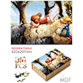 Miniatyrbild 1 av 5: Utsökt söt katt Träpussel Pusselspel i elegant form för barn Vuxna Special DIY-hantverk Träleksakspresenter LM-A3W24