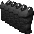 Miniatyrbild 2 av 5: Shapewear för herr magkontroll linne kompression Black 2XL
