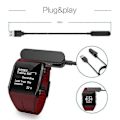 Miniatyrbillede 5 af 5: Oplader kompatibel med Polar V800 Sportsur - USB-ladekabel 100 cm - Polar Smartwatch Tilbehør
