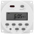 12V Mini LCD Digital Ström Veckotimer Reläbrytare Digital Timer Strömtimer Kontroll med Vattentätt Skydd Vit.de