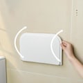 Miniatyrbillede 5 af 5: Badeværelse Foldbart Stativ Toilet Væg Håndklæde Opbevaring Praktisk Værktøj Perforeringsfri