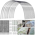 Miniatyrbilde 1 av 5: Hagebuer for netting, hagebuer drivhusramme, drivhusramme hagebuer, DIY drivhusbuesett, polytunnel støtteramme for hage