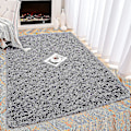 Miniatyrbild 3 av 3: Knfe Soft Fluffy Area Mattor För Sovrum Barnrum Plysch Shaggy Nursery Matta Furry Throw Mattor För Pojkar Gi-3,3 * 4 Feet-lila Grå