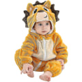 Miniatyrbild 1 av 5: Unisex baby Vinter Höst Flanell Huva Romper Cosplay Jumpsuit Hög kvalitet Squirrel 24 30 Months