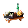Pikkukuva 1 / 4: 1/12 Nukkekodin japanilainen sushi-kala-palloleikkiruokalelut lapsille