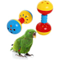 Miniatyrbillede 4 af 5: Bell Bell Fodlegetøj, Rige Hantelbold Legetøj, Legecenter Tilbehør - 2 Pak, Tilfældige Farver