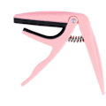 Miniatyrbilde 1 av 5: Profesjonell Ukulele Capo Enhånds Hurtigskift Ukelele Capo Sink Legering Gitar Deler Tilbehør (Rosa)