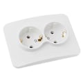 Pikkukuva 1 / 4: 1 kpl 220V 16A 118x80mm EU Kaksoismaadoitettu pistorasia Kotitalous- ja teollisuuskäyttöön