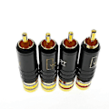 Miniatyrbilde 2 av 4: WBT-0144 Gullbelagt kompatibel Plugg Plug-in Type AV Audio og Video Plugg Video Plugg Conn
