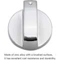 Miniatyrbilde 4 av 5: 6 stk Universal Metall Kontrollknapp Gasskomfyr 6mm Universal Kontrollknapp Komfyrknapp For Gasskomfyr Komfyr
