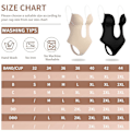 Miniatyrbild 5 av 5: Tflycq Kvinnor kastar djup V-ringad Body Shaper Axelbandslös rygglös Body Shapewear Black M