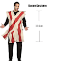Miniatyrbild 2 av 5: Unisex Blt Group Vuxen Bacon Ägg Sallad Tomat Halloween Mat Kostym Bacon A