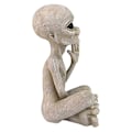 Miniatyrbild 2 av 5: Staty Marsmänniska Trädgårdsfigur Set för Hem Inomhus Utomhus Figurer Trädgårdsprydnader Miniatyrer A