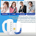 Miniatyrbild 4 av 5: Incentiv Spirometer 5000ML Volymmätning med Flödesindikator Djupandningstränare Studenter Barn Vuxna Äldre Lungtränare Enhet-