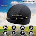 Miniatyrbild 2 av 5: 3 st Hjälmfoder Snabbtorkande Skull Cap Under Hjälm Cykelmössa Fleece Hatt
