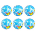 Miniatyrbild 1 av 5: 6-pack Jordklots Stressbollar, 10 cm Jordtema Klämbollar, Stressreducerande Bollar Kläm Ångest Fidget Sensoriska Bollar