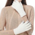 Miniatyrbild 2 av 5: Kvinna Vinter Varmstickade Full Finger Handskar Herr Solid Woolen Touch Screen S-xl Style3