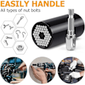 Miniatyrbilde 4 av 5: Universalt pipehode, (7mm-19mm) Multifunksjonelt pipehode Verktøy for pappa, Pipeadapter Drill Reparasjonsverktøy, Beste gaver til menn/h