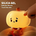 Miniatyrbillede 4 af 5: Natlampe Sød Lampe Græskar Touch Sensor Lampe Jul Squishy Natlampe Silikone LED Genopladelig
