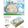 Miniatyrbild 1 av 5: Utsökt söt katt Träpussel Pusselspel i elegant form för barn Vuxna Special DIY-hantverk Träleksakspresenter LM-A3W10