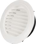 200mm Ventilationsgaller med Skyddsgaller - ABS (200mm)