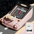 Miniatyrbild 2 av 5: Barn Racing Äventyrsspel Machine Game Pojkar och flickor simulerade att köra ett bilpussel Blue