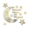 Pikkukuva 2 / 5: Ramadan Kuunsirppi Akryylipeilitarra 3D Itseliimautuva Seinätarra Oviin Ikkunoihin Kaappeihin