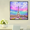 Miniatyrbild 3 av 4: 5D Diamantmålning Eiffeltornet (30X40cm) 2 set