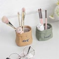 Miniatyrbillede 2 af 5: Have Retro Imitation Papirpose Formet Resin Sukkulent Blomsterpotte Skrivebordsdekoration Opbevaring Blomsterpotte B