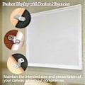 Miniatyrbild 5 av 5: 60 st Canvas Offset Clips Ramklämmor, 1/4 tum, 1/8 tum, 1/2 tum Canvas