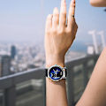 Miniatyrbild 4 av 5: Tflycq Oktime Womens Mysterious Black Cat Faux Läder Analog Quartz Watch