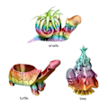 Miniatyrbilde 2 av 4: Dyreskulptur Snail-Blomsterpotte Planter Hage Sukkulent Plante Blomsterpotte Romdekorasjon