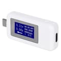 Miniatyrbilde 1 av 5: TypeC Tester Multifunksjonell Toveis Strømspenning DC Digital Voltmeter (Hvit)