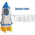 Miniatyrbild 1 av 5: Unisex barn Flickor Astronaut Jumpsuit Fancy Dress Up Pojkar Barn Robot Kostym Toddler 3d Rocket Halloween Kostym 2023 Robot Bag Age 3-4 Years Old