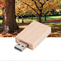 Miniatyrbild 3 av 3: USB 2.0 Anpassad Primitiv Enkelhet Lönnträ USB Fyrkantig Låda U Disk Flash Pen Drive (8G)