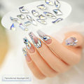 Miniatyrbild 3 av 5: Strass-stenar med platt baksida för nagelkonst, för akrylnaglar DIY-hantverk kvinnor smink nagelkonstdekorationer