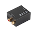 Pikkukuva 3 / 3: Digitaalinen-analogiseksi muunnin DAC-dekooderi Toslink- ja koaksiaalisisääntuloilla analogisiin 2RCA-lähtöihin Musta Host USB -kaapeli Kuituoptinen kaapeli
