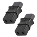 Miniatyrbillede 1 af 5: 2 stk. 2-polet IEC 320 C8 Han til IEC 320 C9 Hun AC Adapter 6A/250V Industriel Strømkonverter