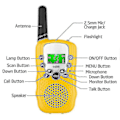 Miniatyrbillede 3 af 5: Walkie Talkies til børn, 3 stk., 4,8 km rækkevidde med baggrundsbelyst LCD-lommelygte