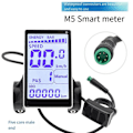 Miniatyrbillede 2 af 5: Elektrisk Cykel LCD Display Meter 5 Pin 24V 36V 48V 60V E Scooter M5 LCD Panel Skærm E-Cykel Cykel A