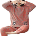 Miniatyrbild 2 av 3: Nya 2023 flanell Pyjamas Dam Set Höst Vinter Varm Tjock Coral Velvet Långärmad nattkläder Hem Pyjamas Nattkläder style 13 XL
