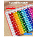 Miniatyrbilde 4 av 5: Matte Flash Cards + Fidget Chart, Mattespill kompatibelt med barn i alderen 4-8 år, Addisjon, Subtraksjon, Divisjon (Fidge