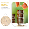 Miniatyrbild 5 av 5: Personlig Myntbox Resepresent Diskar För Att Leka Med Mynt som Glider Nedåt Transparent Disk Pengabox C