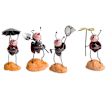 Pikkukuva 1 / 5: 4 KPL Pieni Pöytäkoneen Koristelu Metallinen Puutarhanhoito Simulaatio Leppäkerttu BeetleDolls Eläinmalli Leppäkerttu O