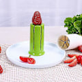 Miniatyrbilde 4 av 4: Multifunksjonell frukt- og grønnsakskutter fruktsalatlaging fruktdispenser