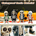 Miniatyrbillede 3 af 5: Seje Skelet Figurer, Mini Resin Figurer, Miniature Skelet Skulptur Resin, Gotisk Resin Memo