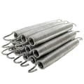 12-pack 16,5 cm Trampolinfjäder Stål Ersättningskit för Extra Studs Trampolintillbehör Silver